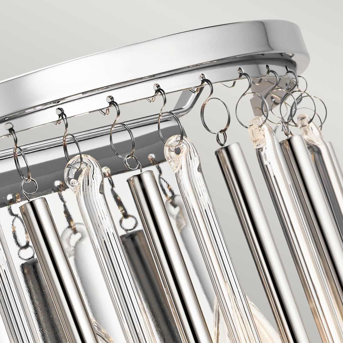 Kichler Piper 2 Light Wall Light - Polished Chrome