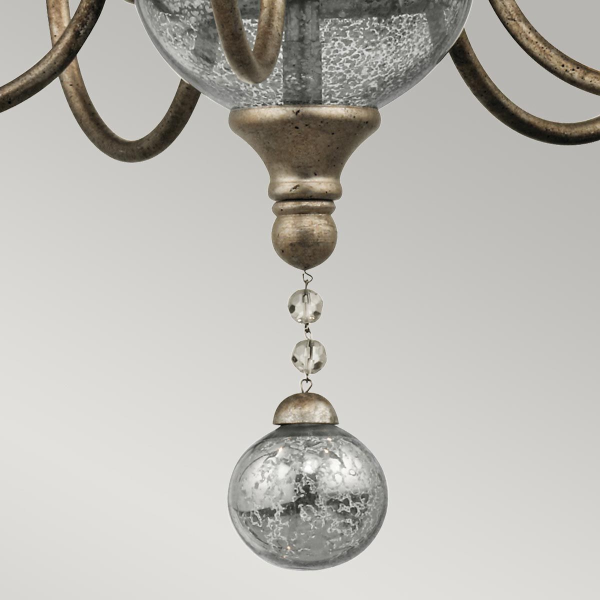 Kichler Rosalie 5 Light Mini Chandelier - Sterling Gold