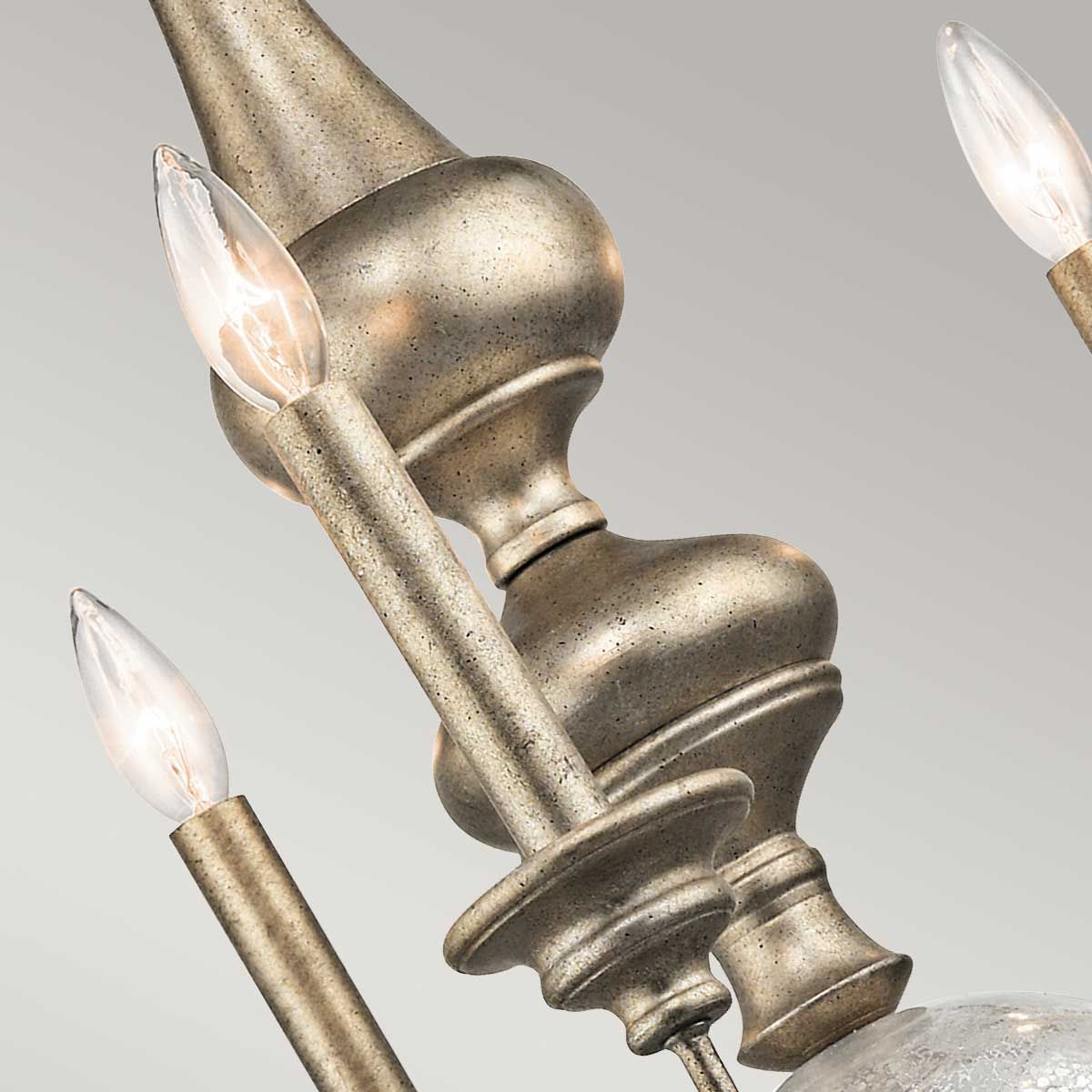 Kichler Rosalie 5 Light Chandelier - Sterling Gold
