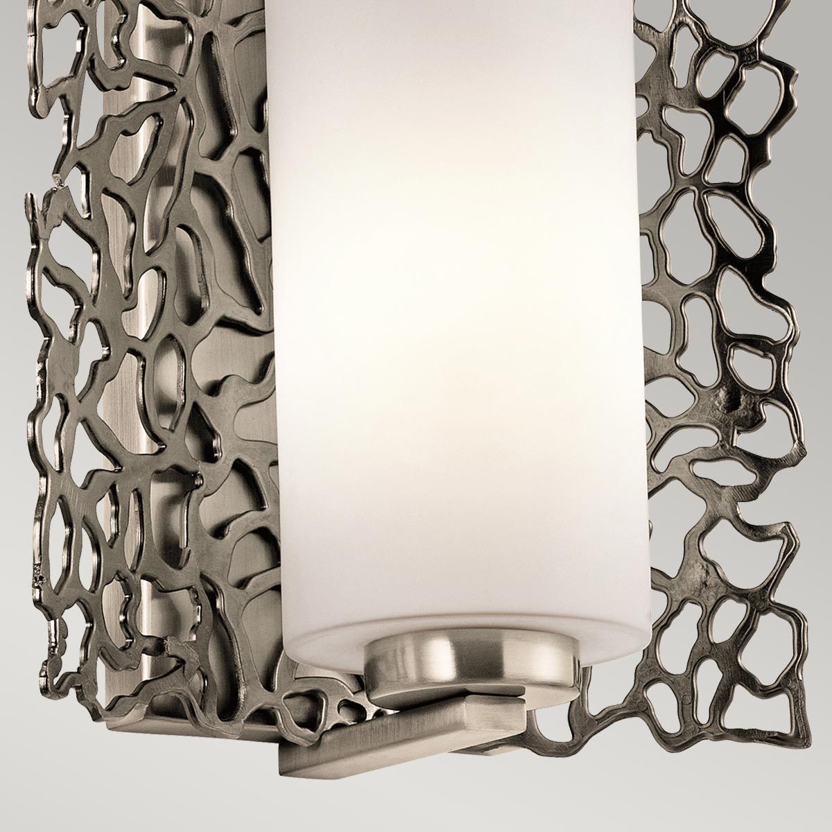 Kichler Silver Coral Single Wall Light - Classic Pewter