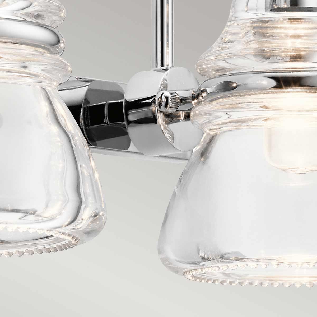 Kichler Talland 2 Light Bathroom Wall Light - Polished Chrome