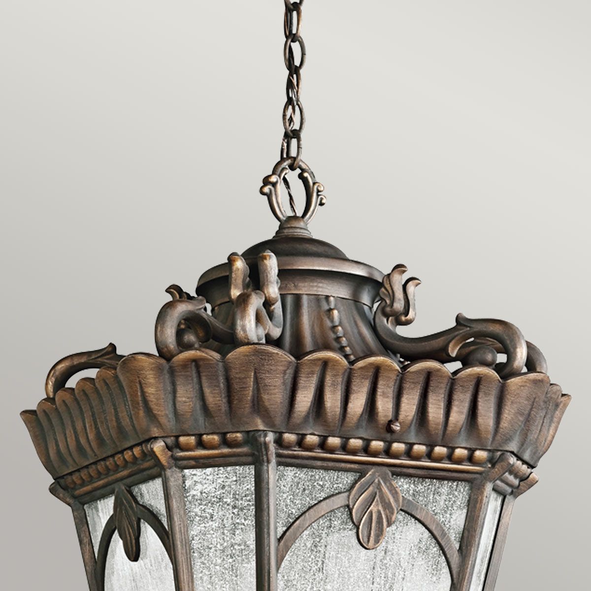 Kichler Tournai Grand 4 Light Extra Large Chain Lantern - Londonderry