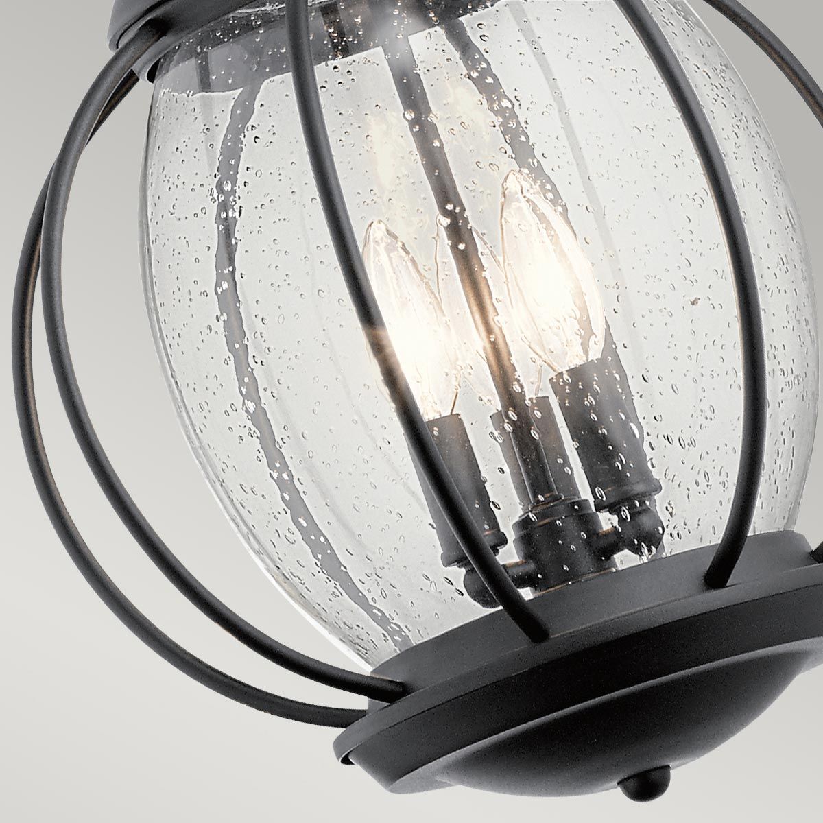 Kichler Vandalia 3 Light Large Chain Lantern - Textured Black