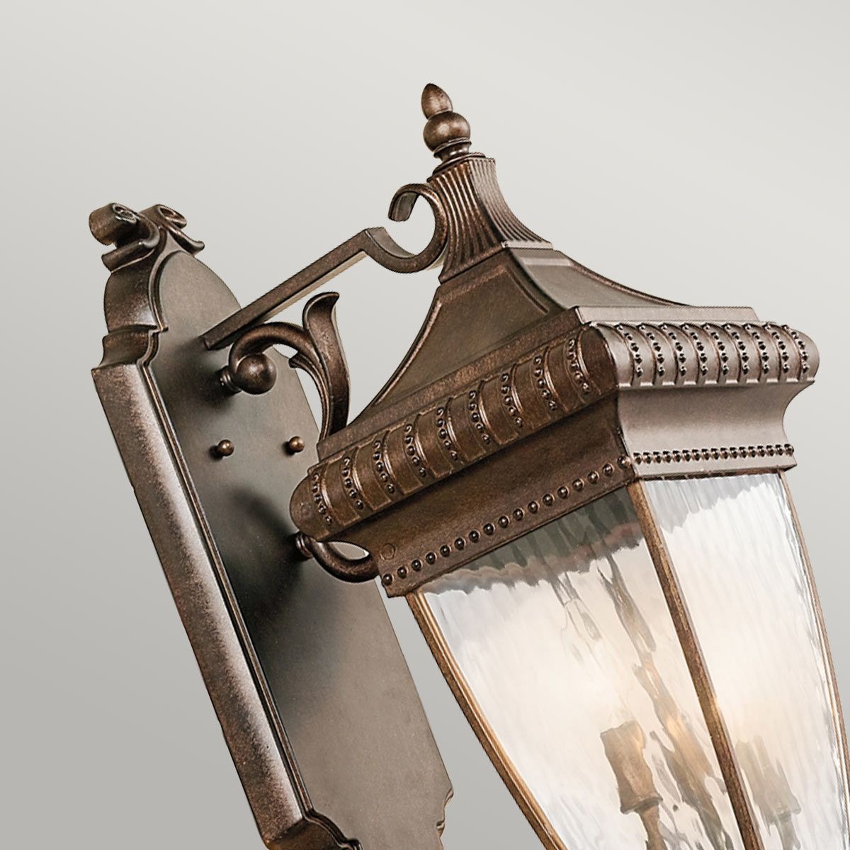 Kichler Venetian Rain 3 Light Large Wall Lantern - Brushed Bronze