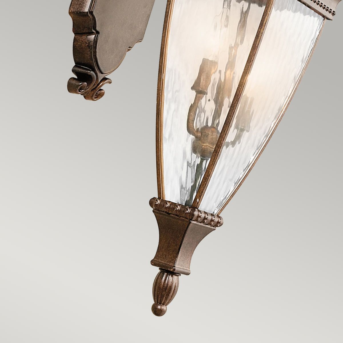 Kichler Venetian Rain 3 Light Large Wall Lantern - Brushed Bronze