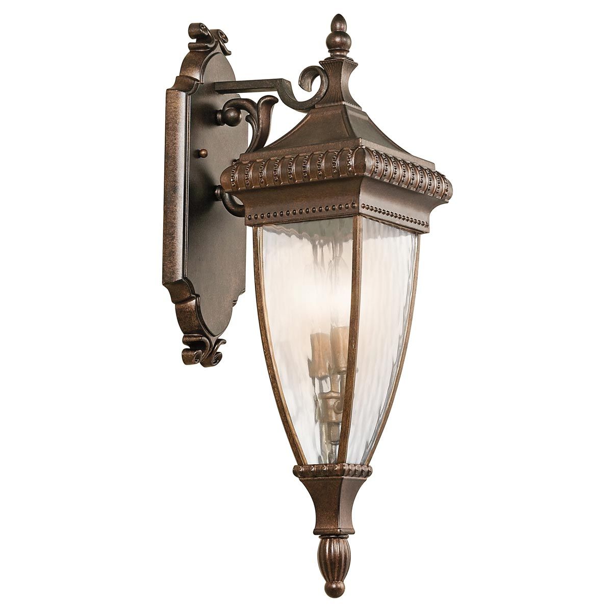 Kichler Venetian Rain 2 Light Medium Wall Lantern - Brushed Bronze