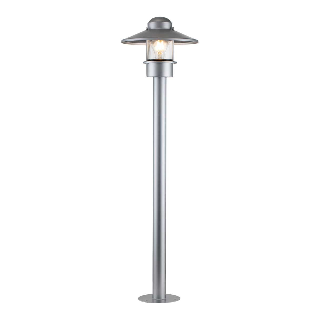 Elstead Klampenborg Single Bollard - Silver