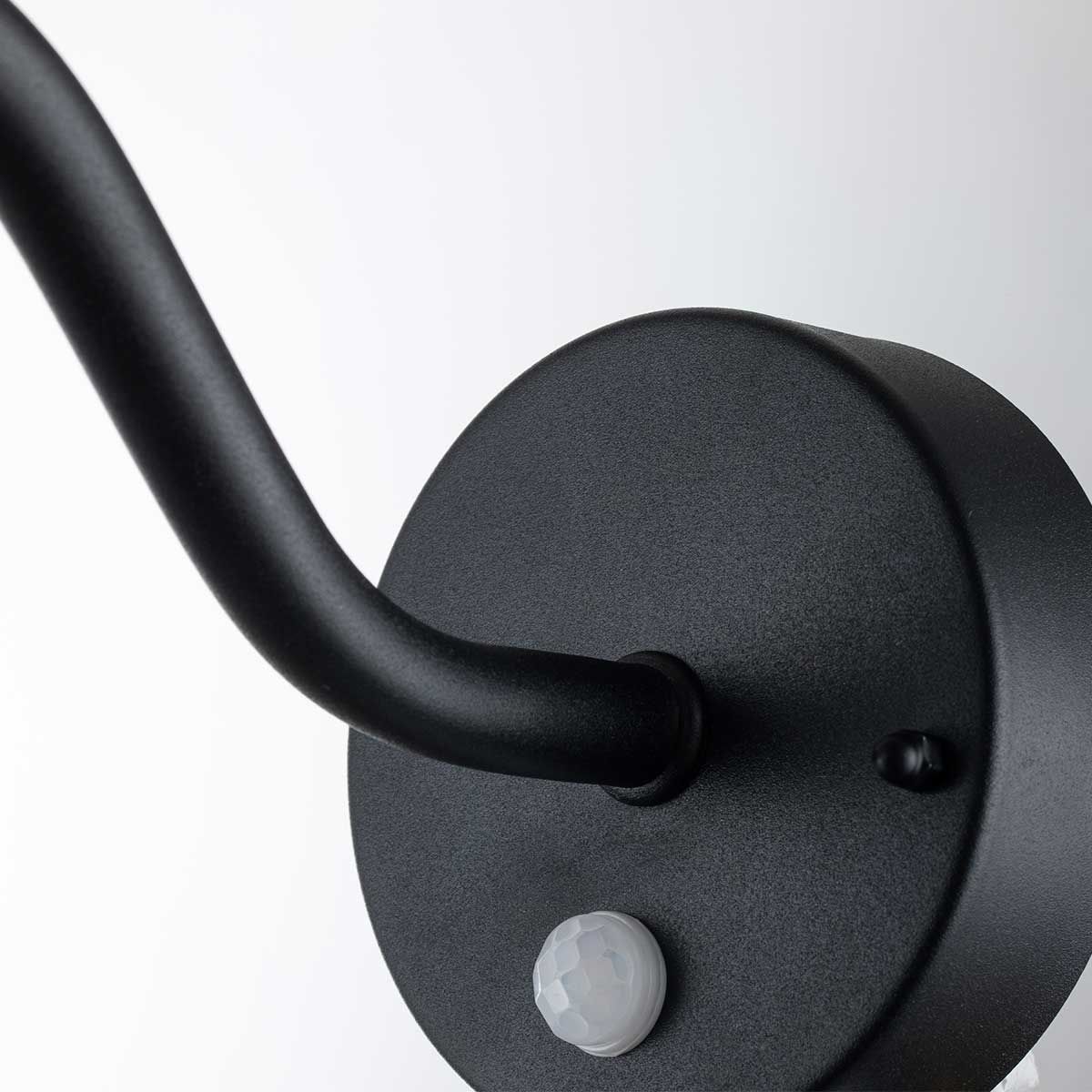 Elstead Klampenborg Single Wall Lantern with PIR - Black