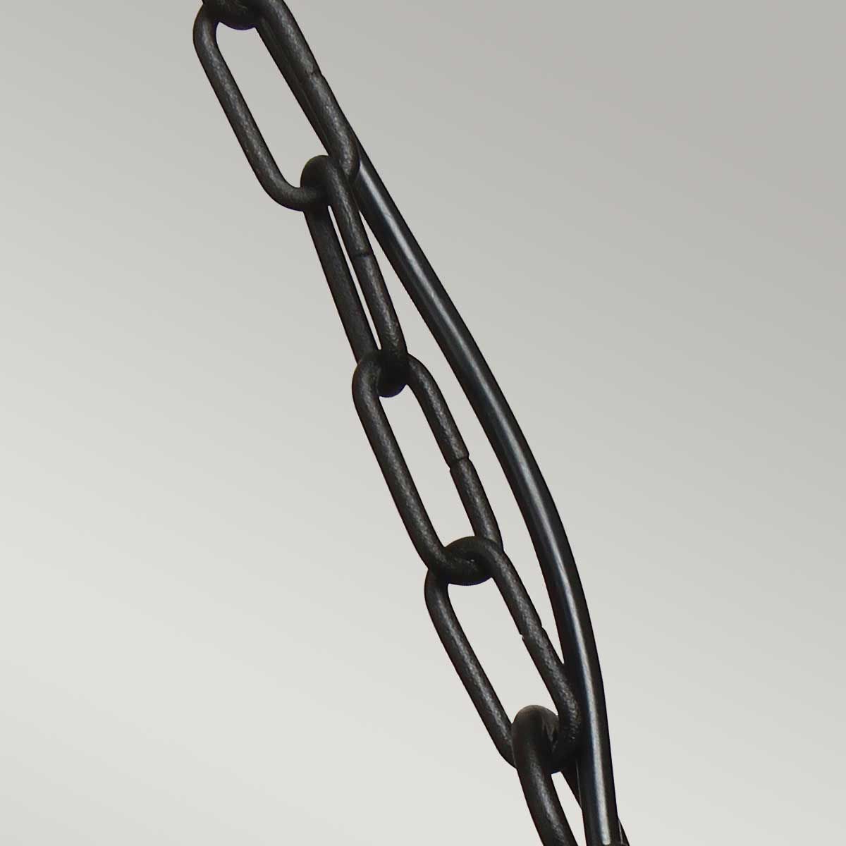 Elstead Klampenborg Single Chain Lantern - Black