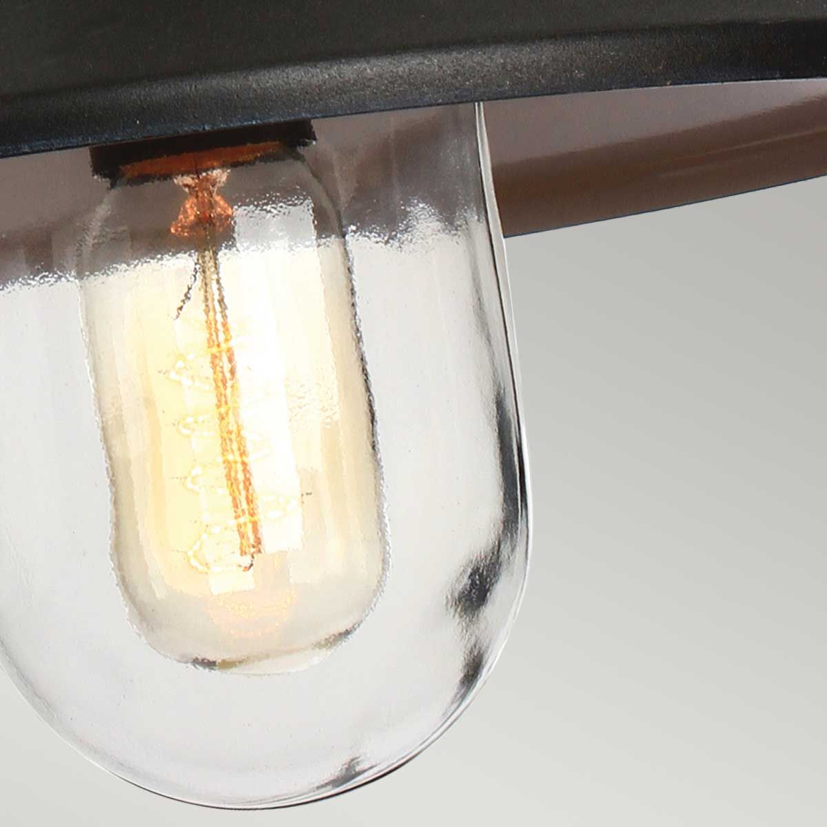 Elstead Klampenborg Single Chain Lantern - Black
