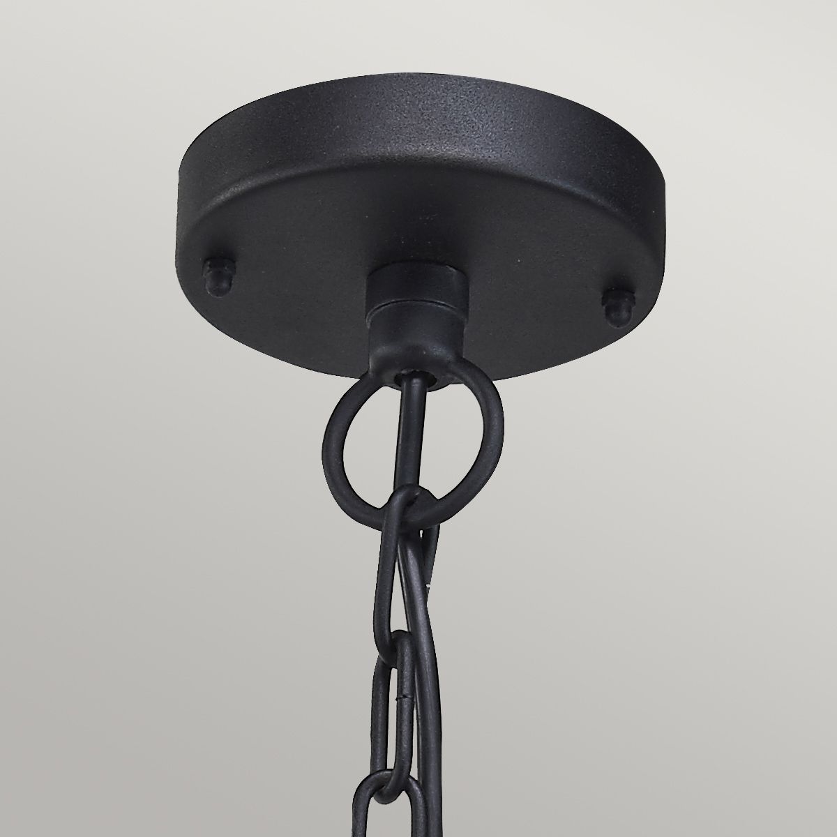 Elstead Klampenborg Single Chain Lantern - Black