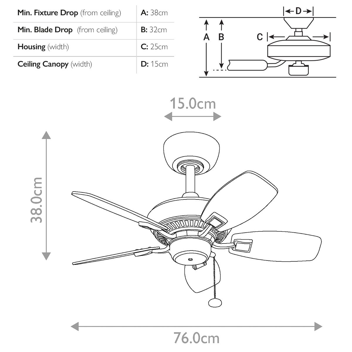 Kichler Canfield 30" Fan - Brushed Nickel