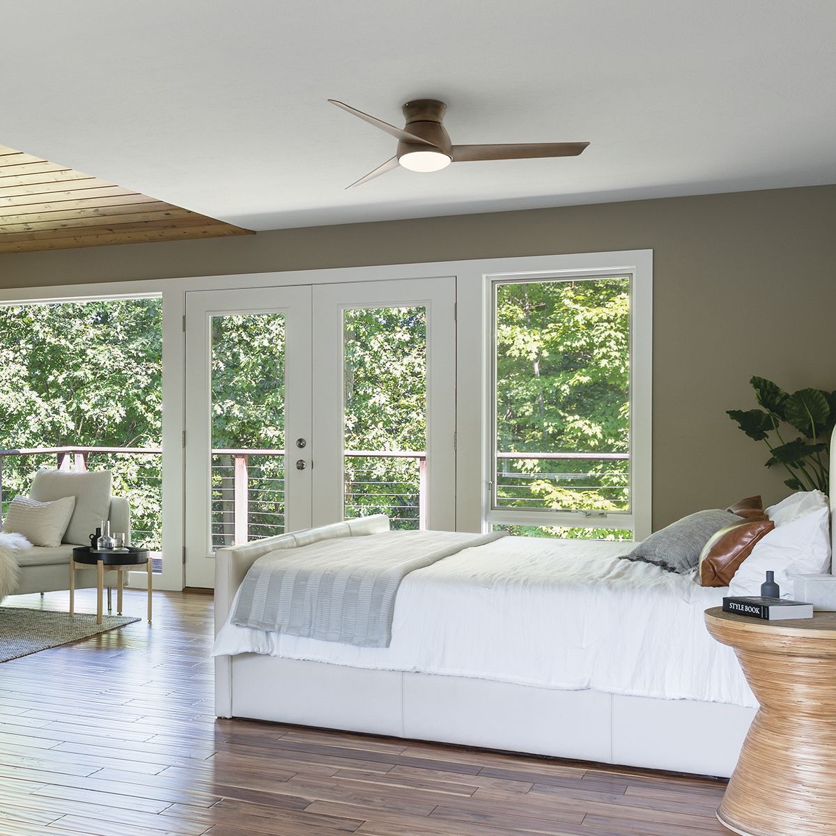 Kichler Eris LED 60" Fan - Walnut
