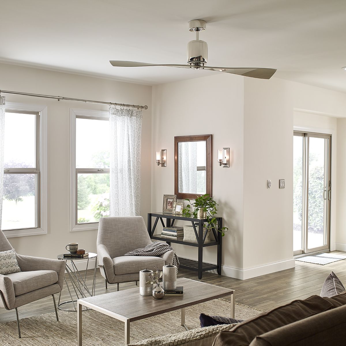 Kichler Ferron 60" Fan - Polished Nickel