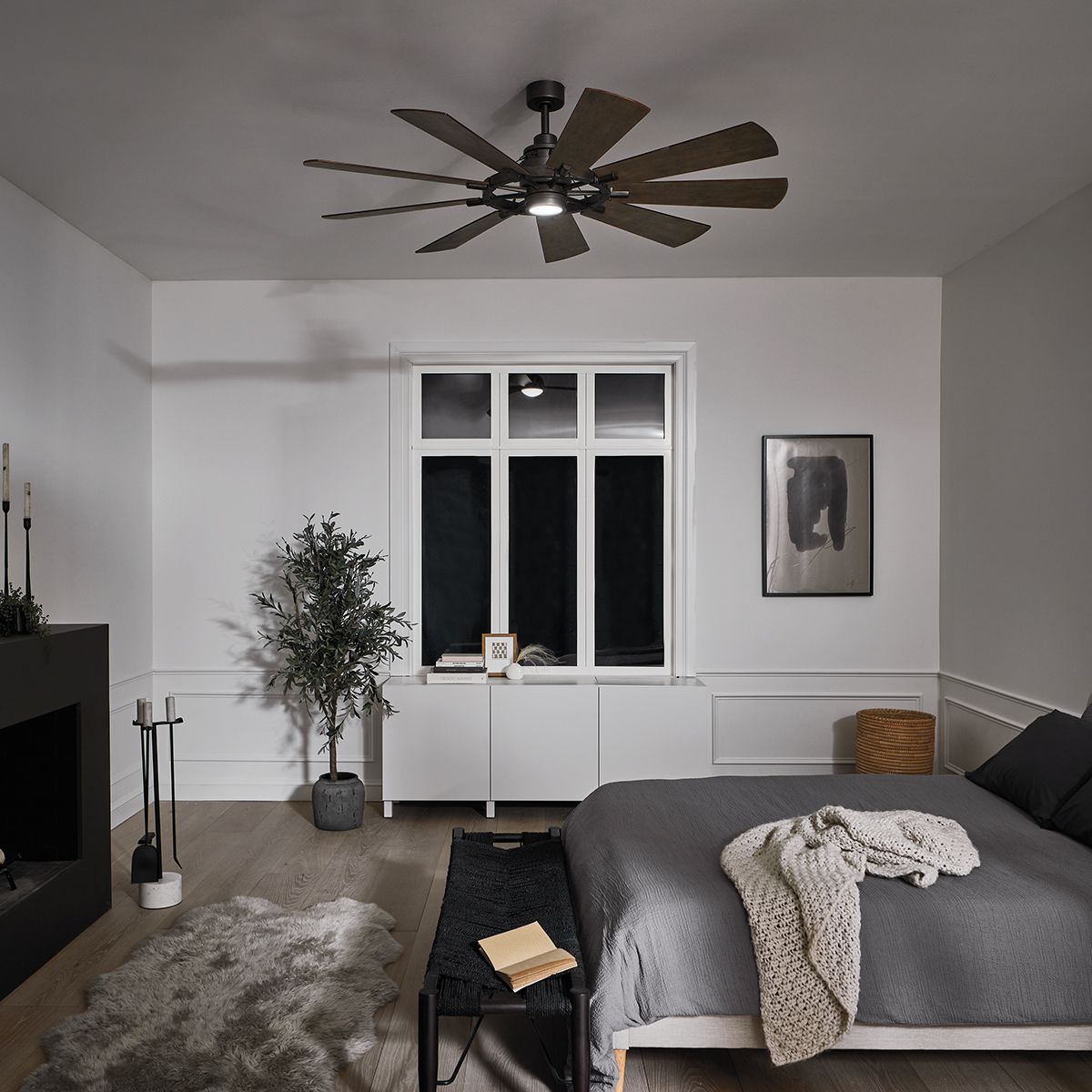 Kichler Gentry 65" Fan - Weathered Zinc