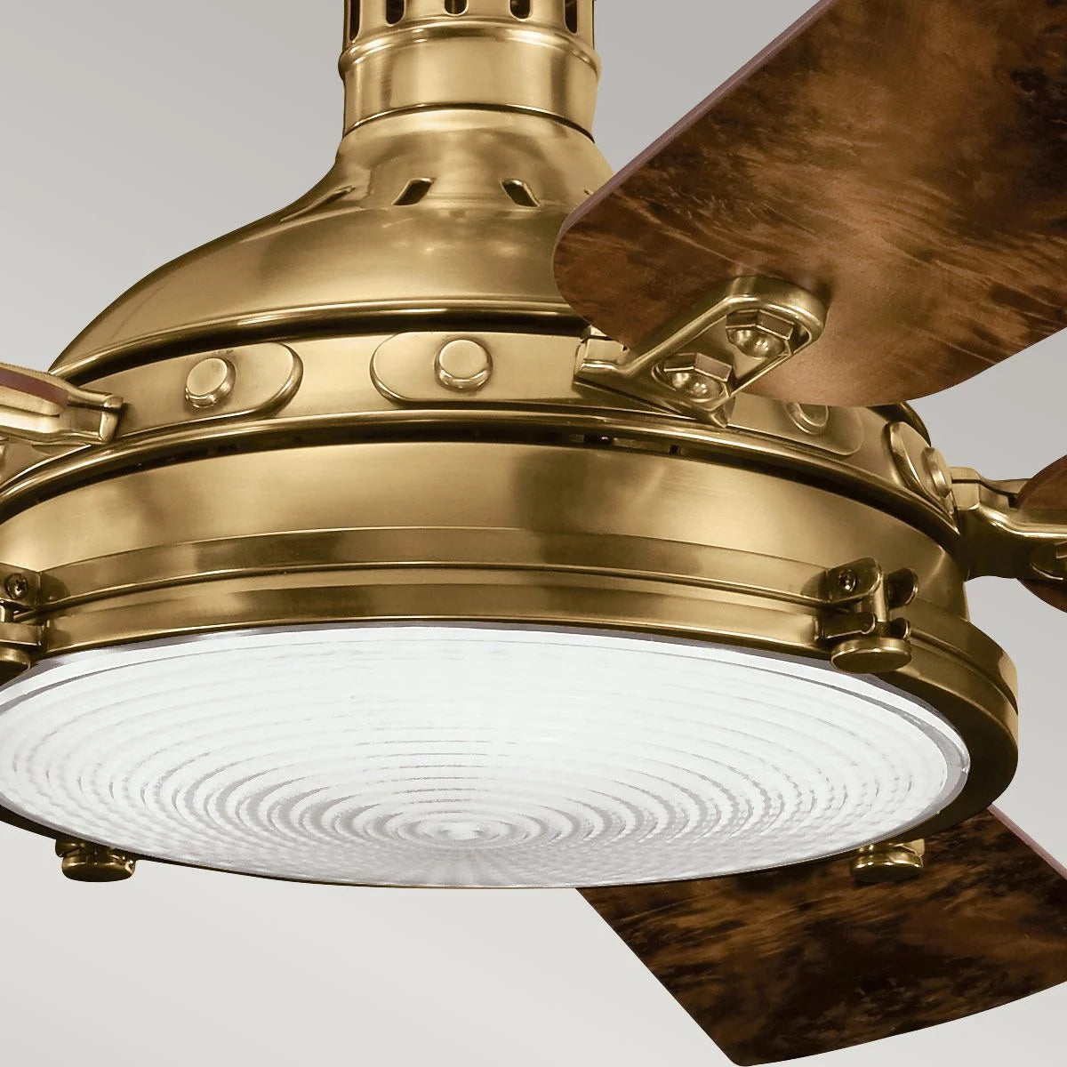 Kichler Hatteras Bay 56" LED Fan - Burnished Antique Brass