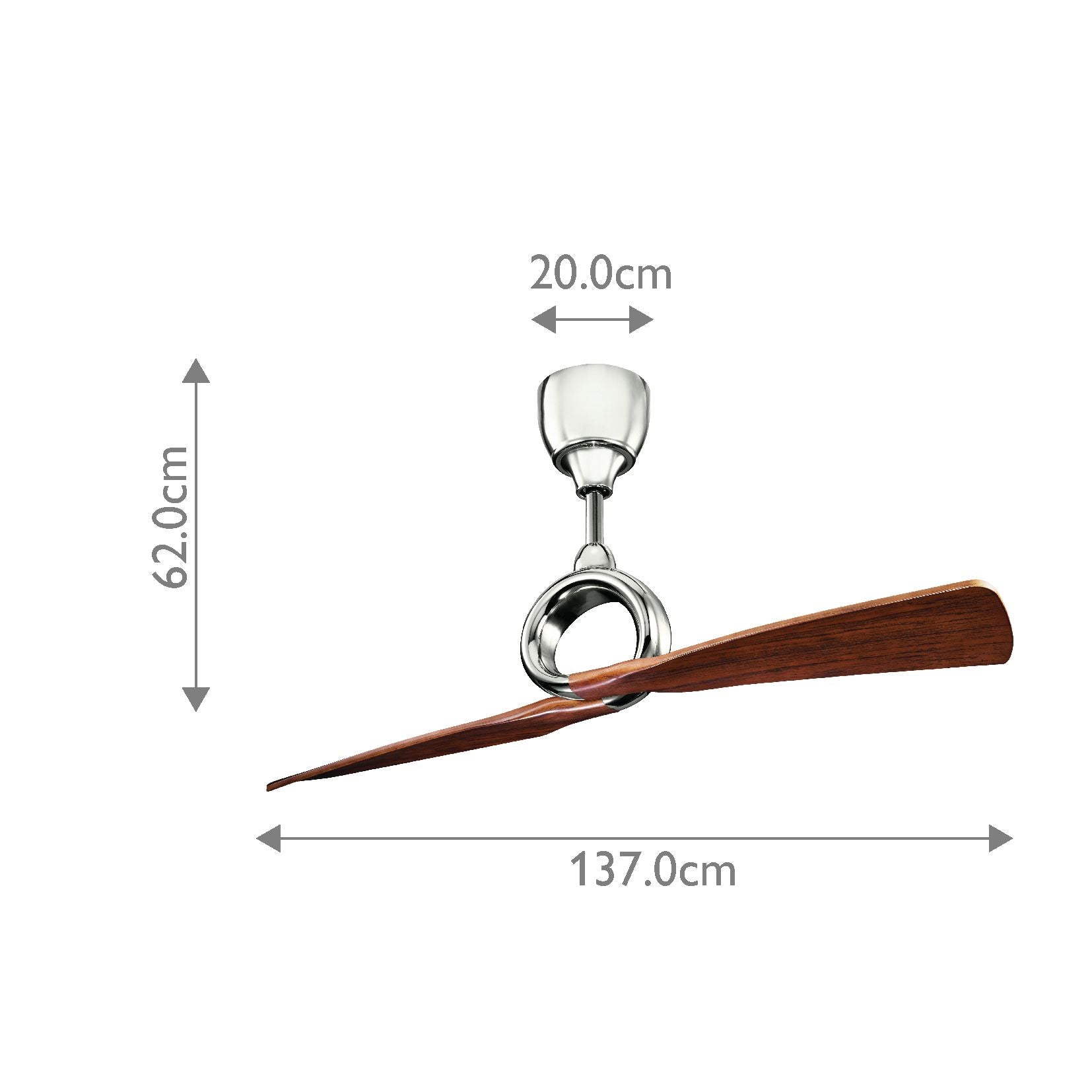 Kichler Link 54" Fan - Polished Nickel