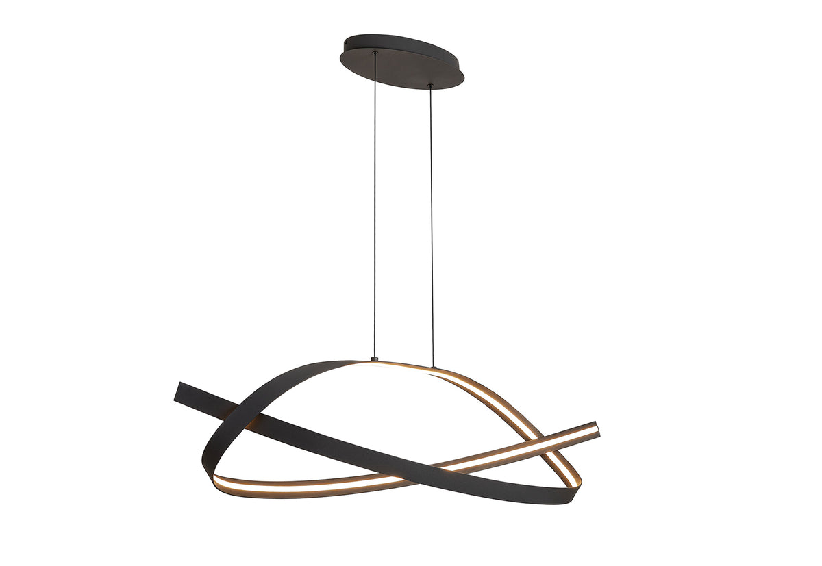 Fabula Laven Loop Pendant Light – 100 cm – Dark Grey 100 cm