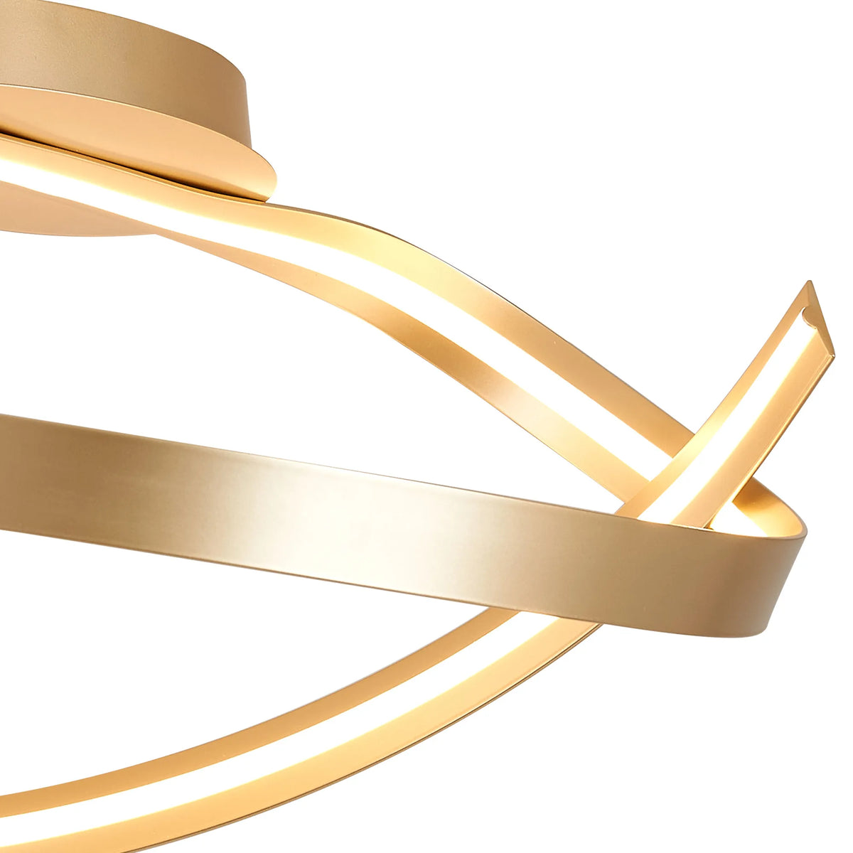 Fabula Laven Loop Semi Flush Ceiling Light – 58 cm – Gold