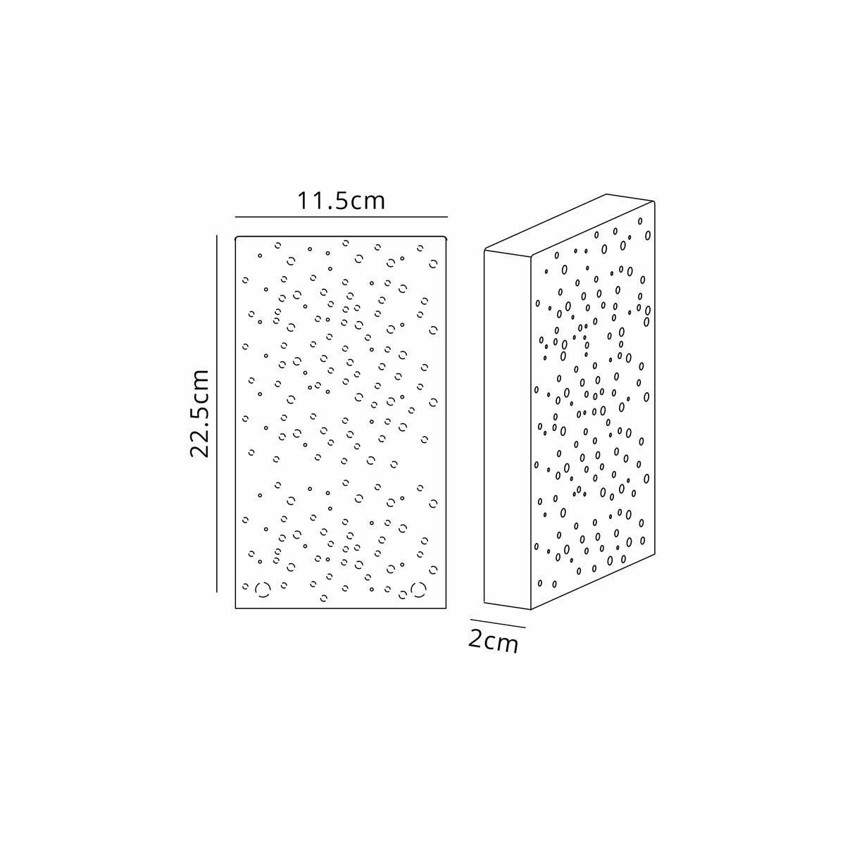 Fabula Havant IP65 Up/Down LED Wall Light – Black & Bubble Glass