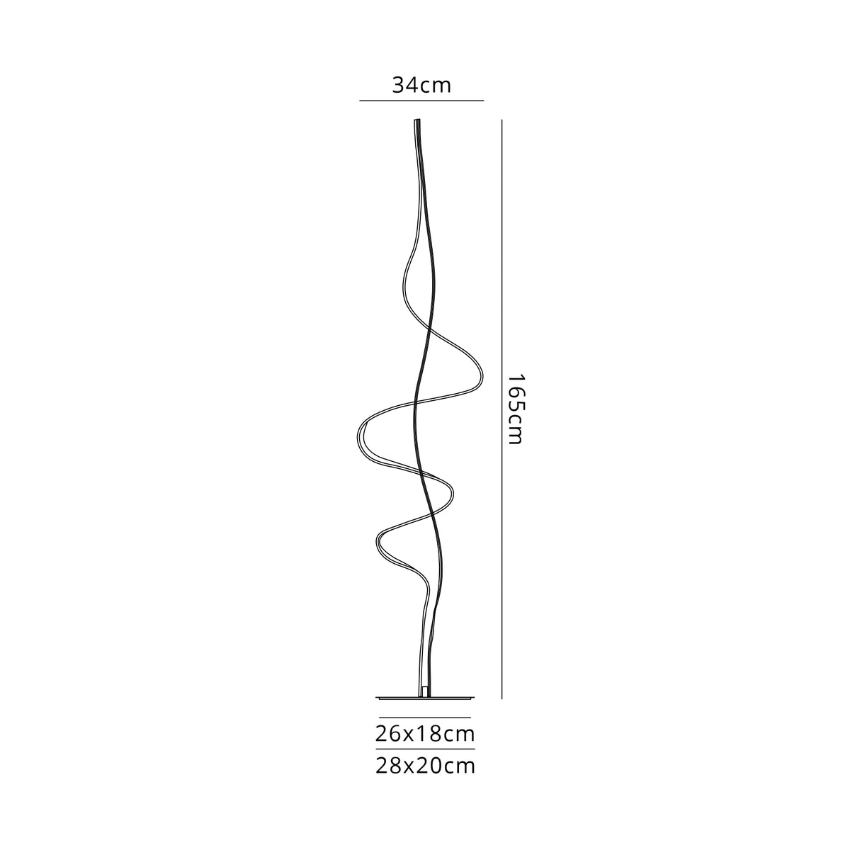 Fabula Laven Floor Lamp – 20 cm – Gold