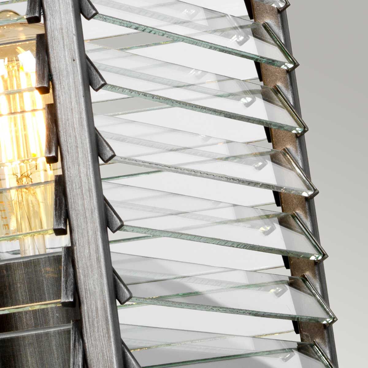 Elstead Louvre 4 Light Pendant - Painted Gunmetal