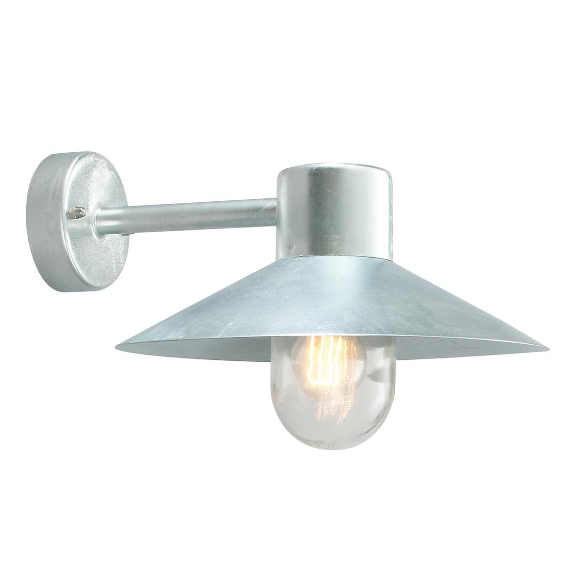 Norlys Lund Single Wall Lantern - Galvanised