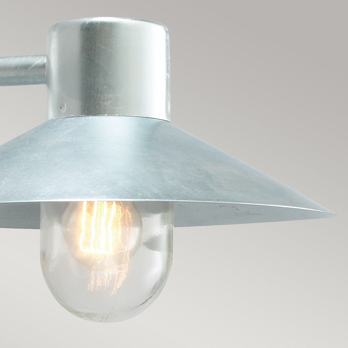 Norlys Lund Single Wall Lantern - Galvanised