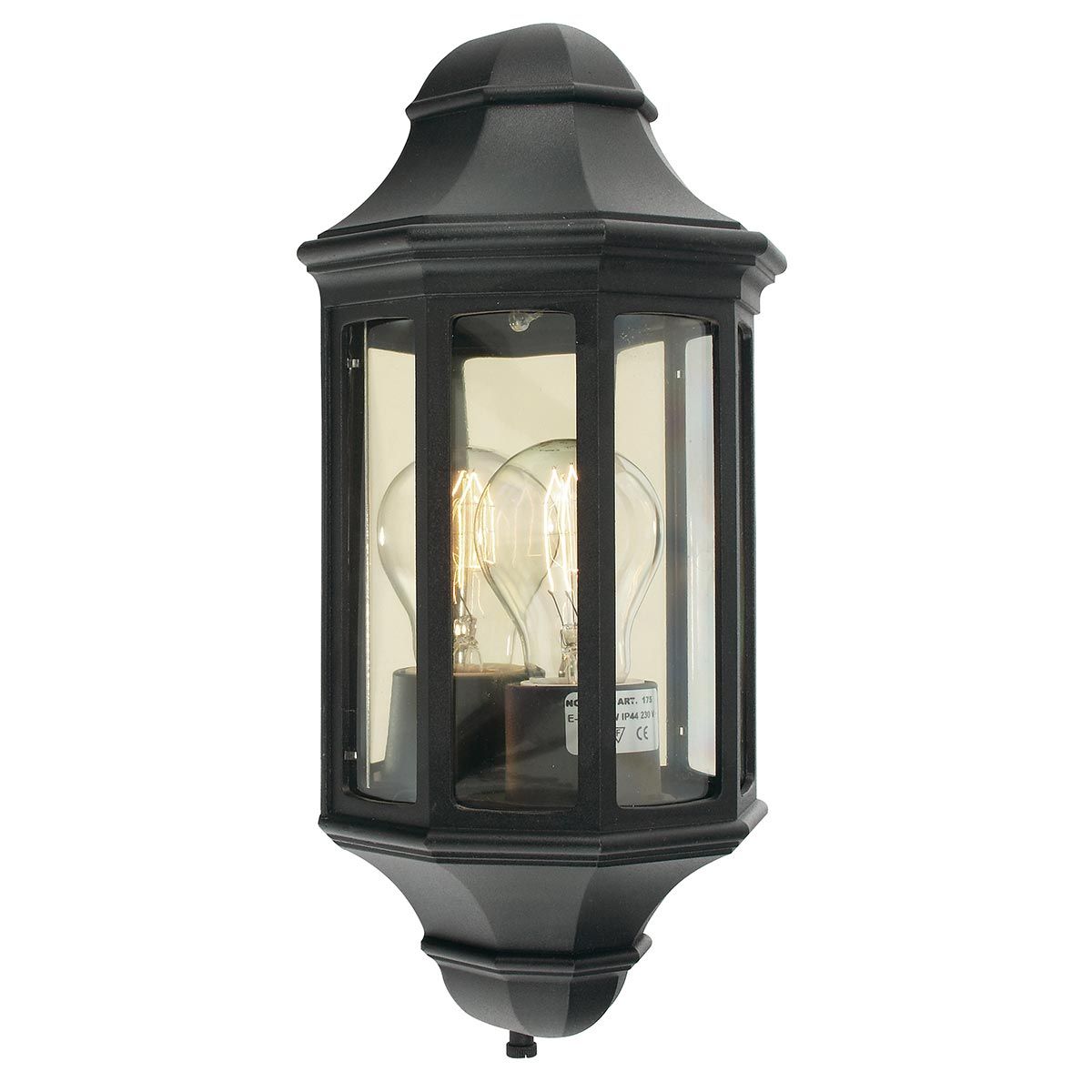 Norlys Malaga Mini Single Wall Lantern - Black