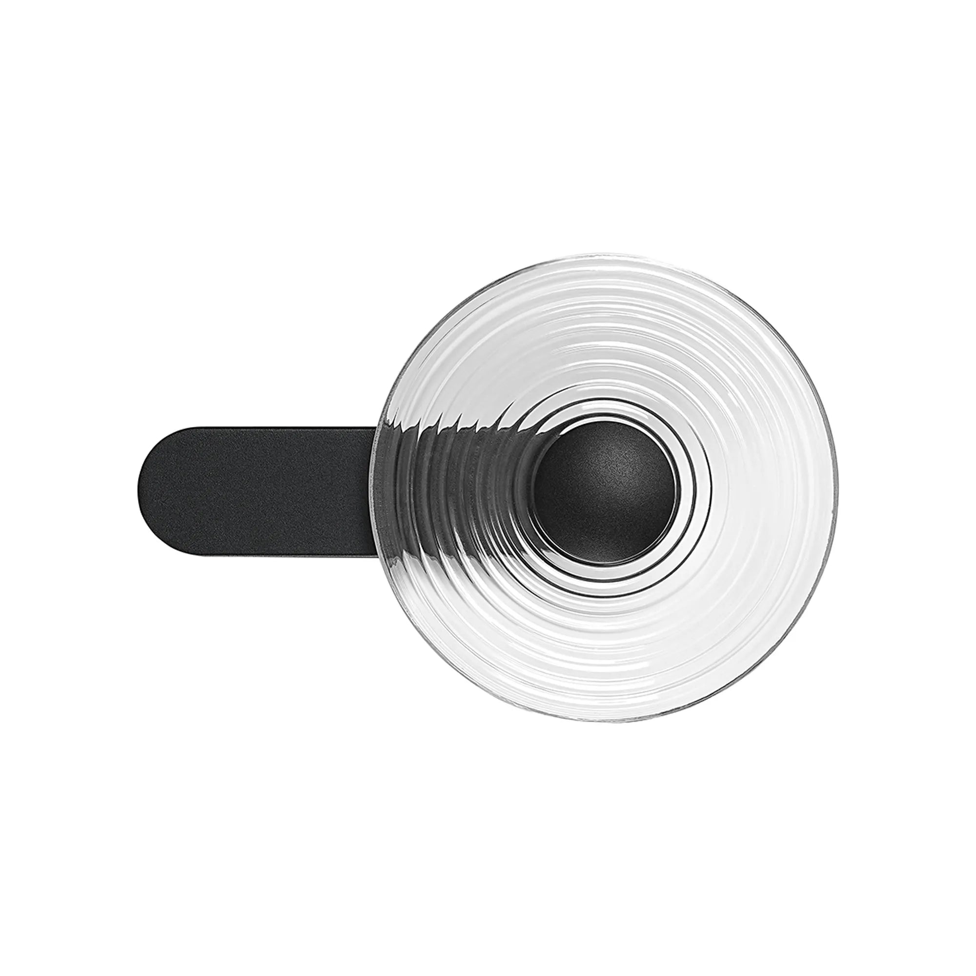 Milton Wall Lamp - Satin Black & Clear