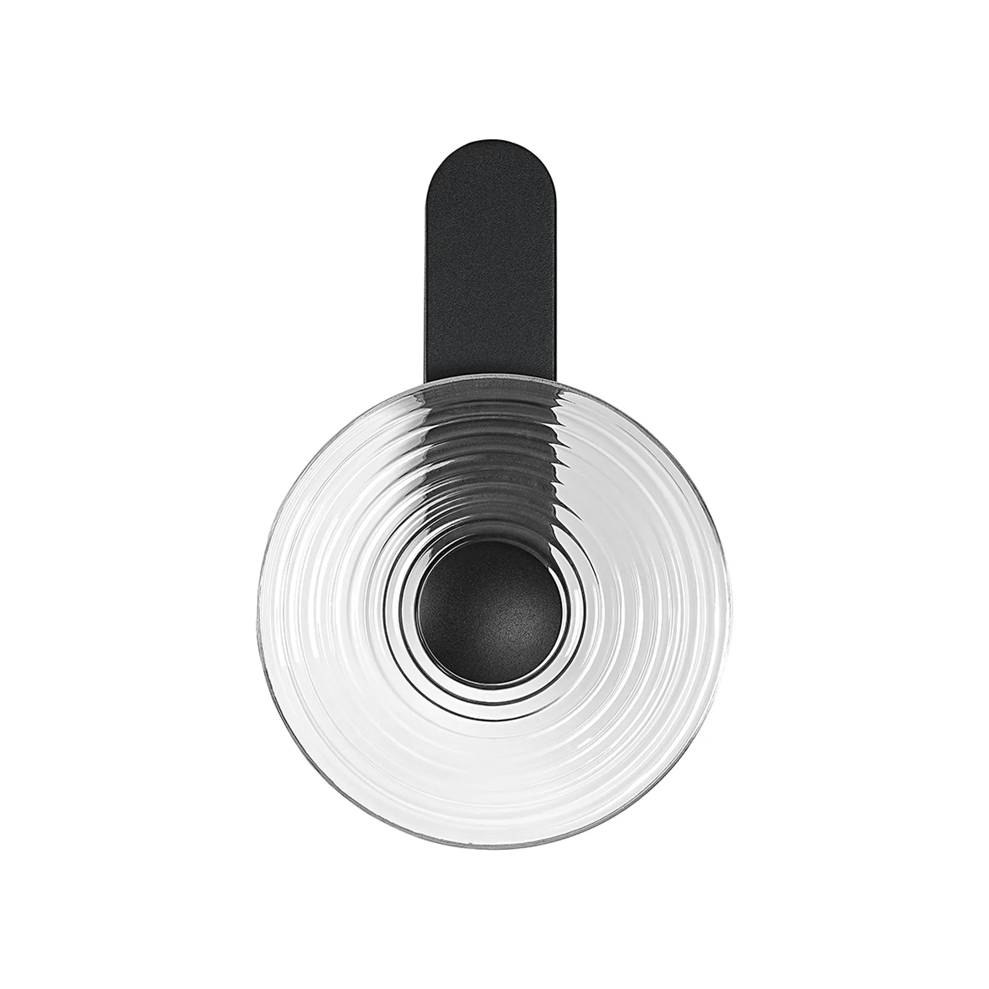 Milton Wall Lamp - Satin Black & Clear