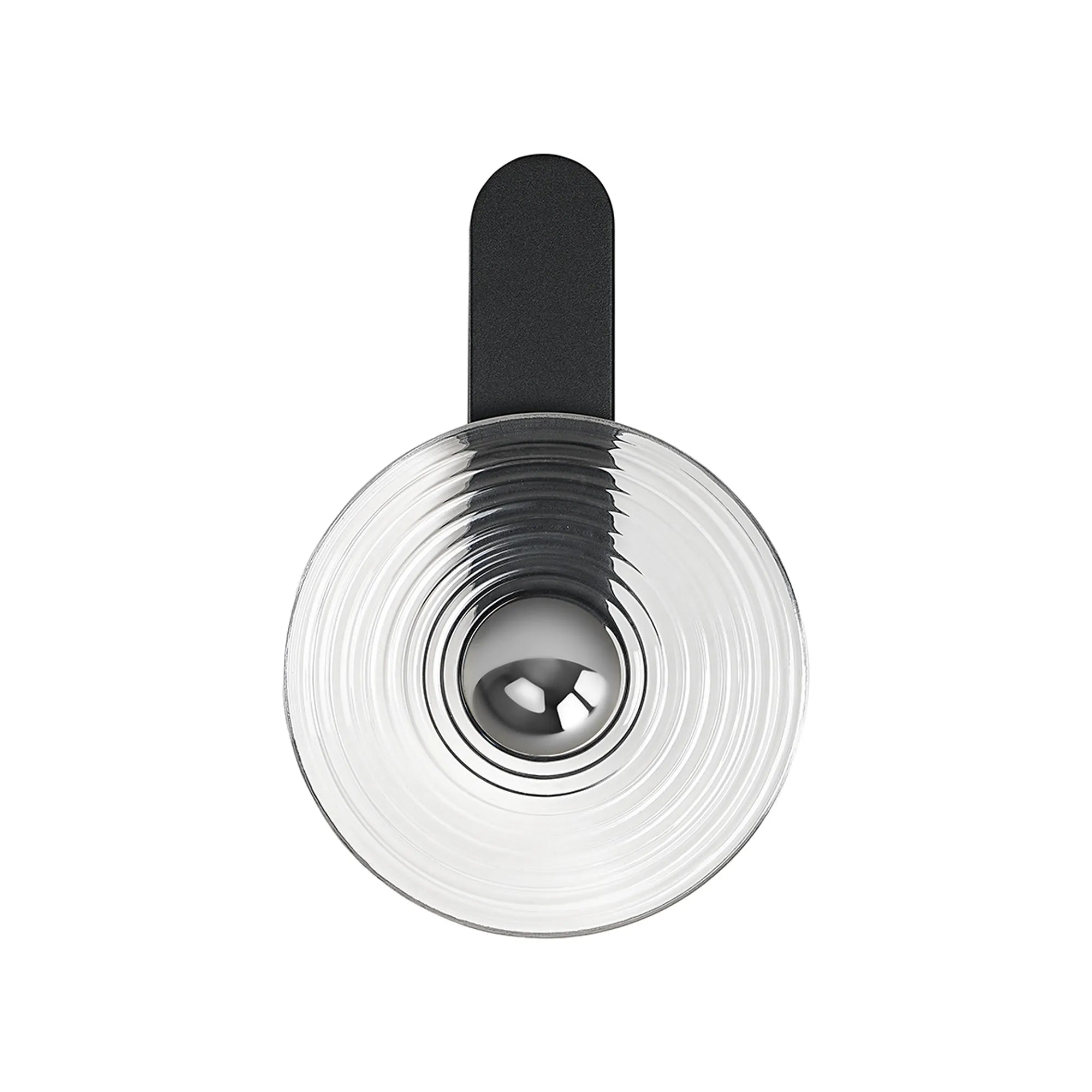 Milton Wall Lamp - Satin Black & Clear & Chrome
