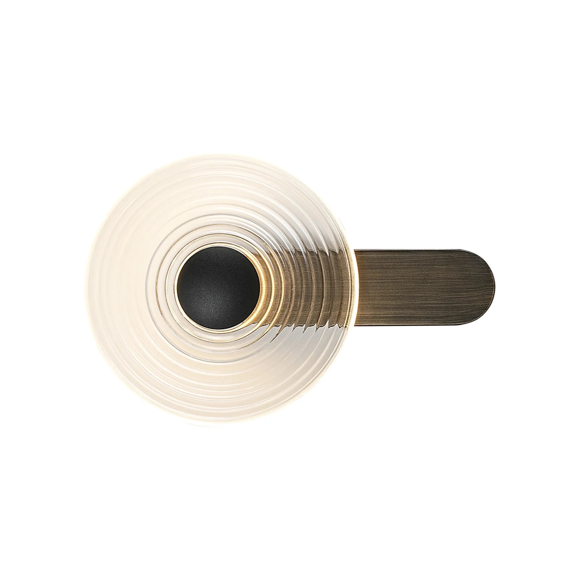 Milton Wall Lamp - Bronze & Clear & Satin Black
