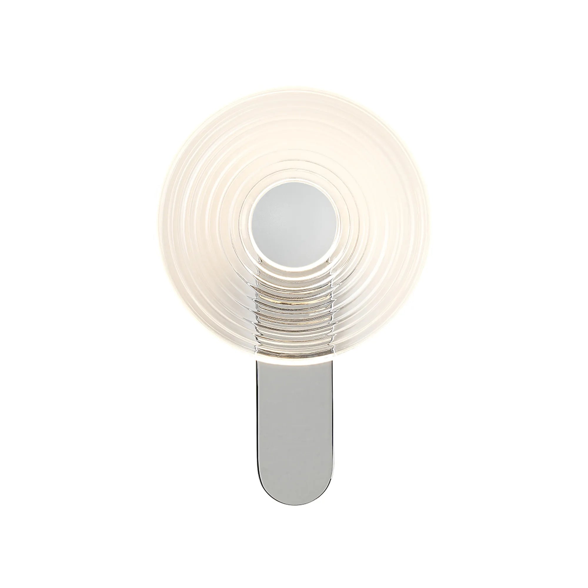 Milton Wall Lamp - Chrome & Clear & Satin White