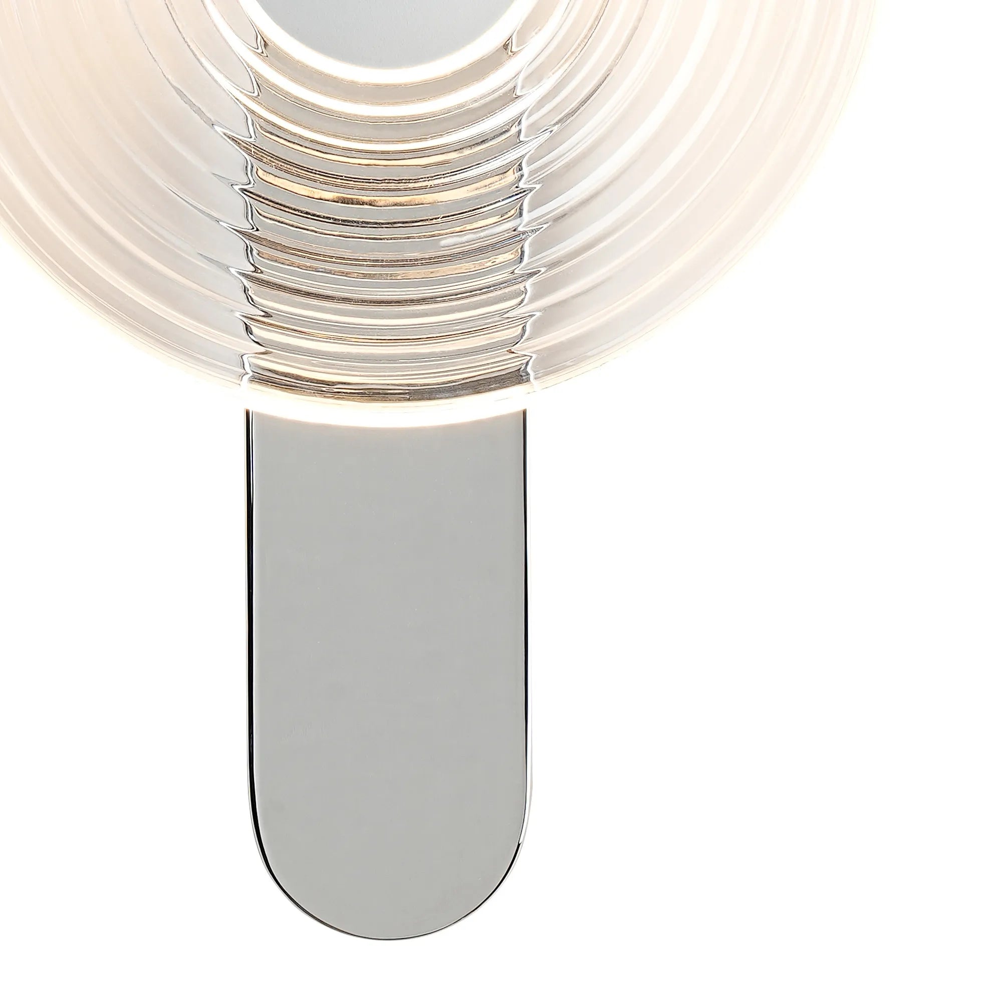 Milton Wall Lamp - Chrome & Clear & Satin White
