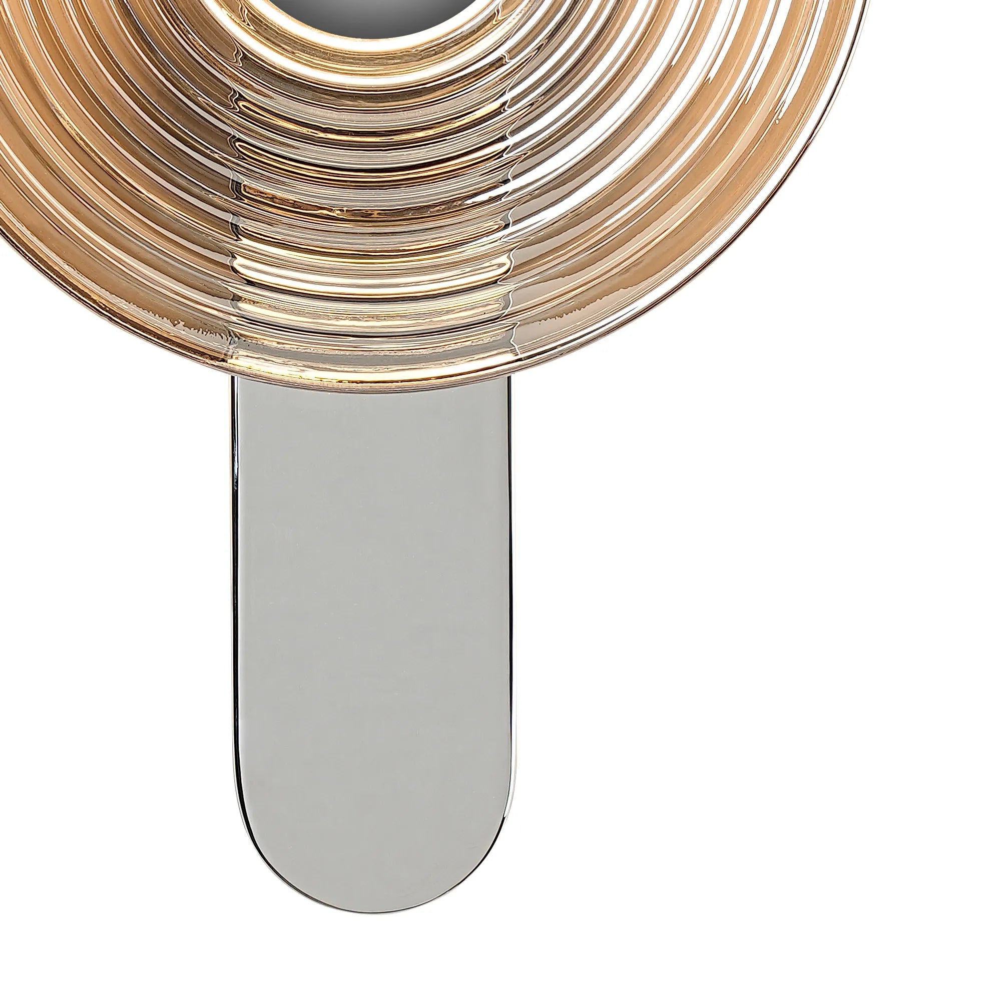 Milton Wall Lamp - Chrome & Smoke