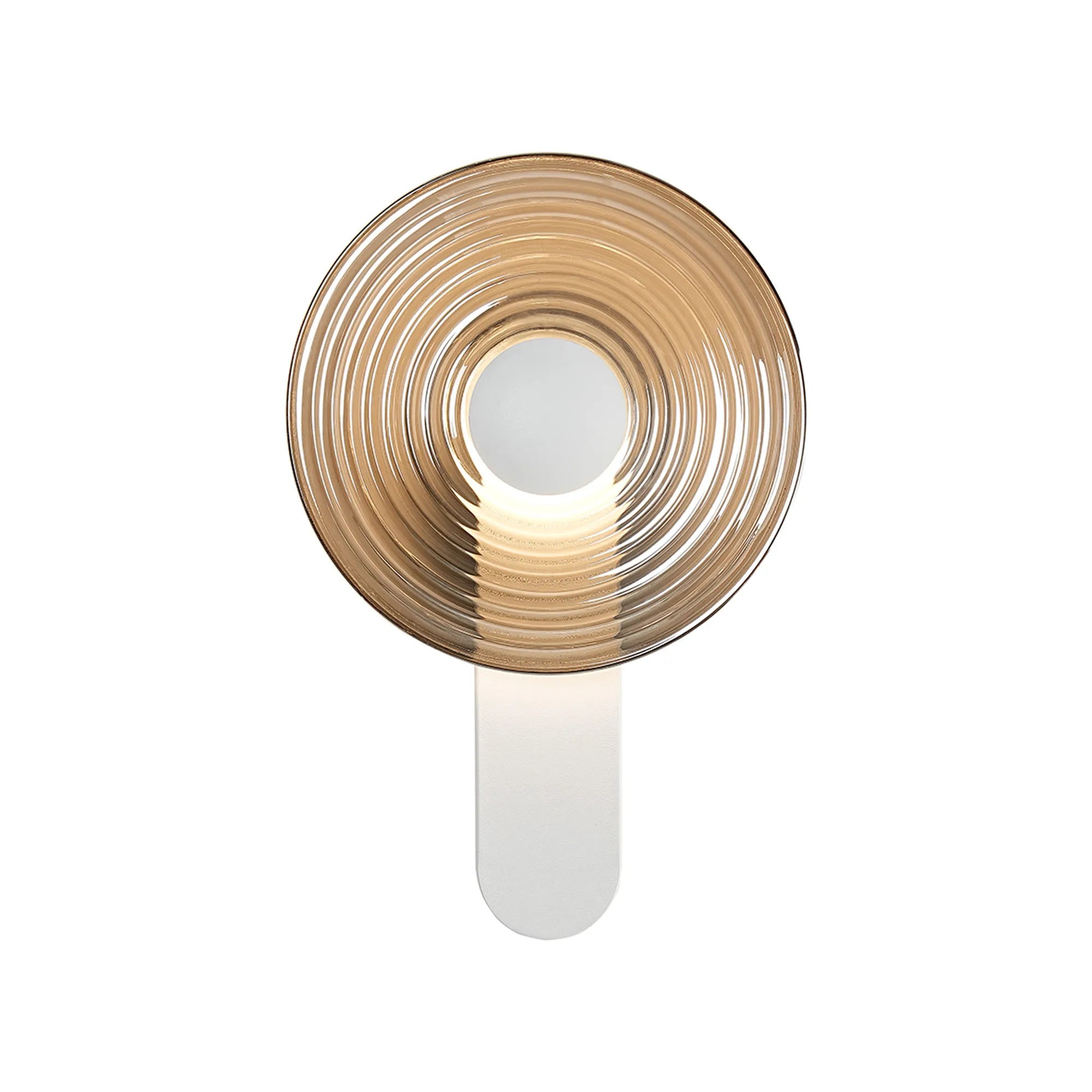 Milton Wall Lamp - Satin White & Smoke