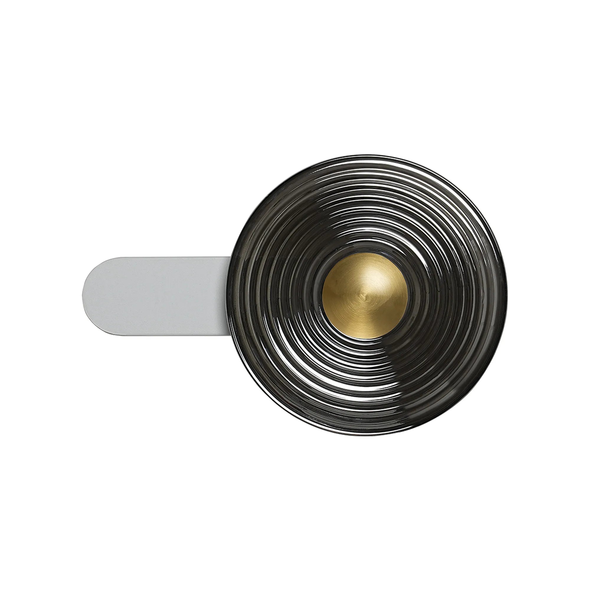 Milton Wall Lamp - Satin White & Smoke & Brass,