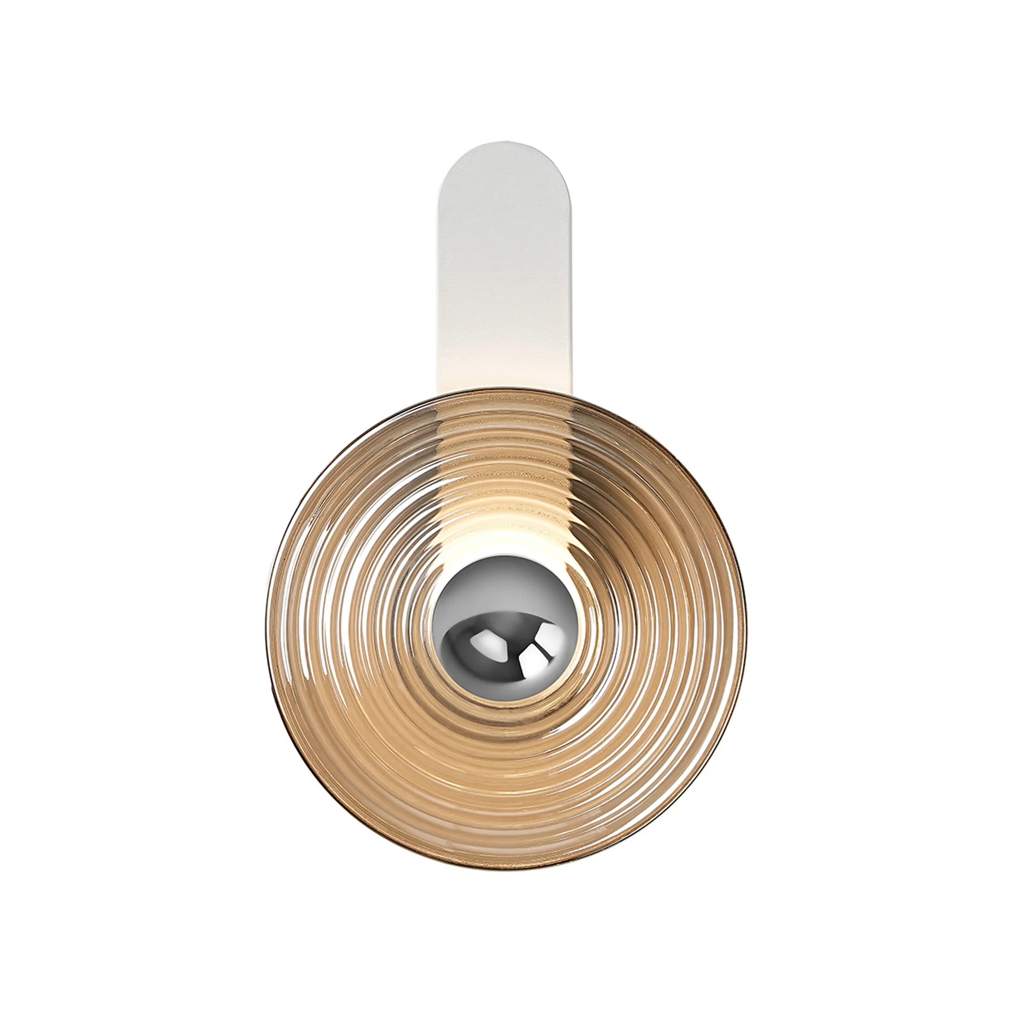 Milton Wall Lamp - Satin White & Smoke & Chrome