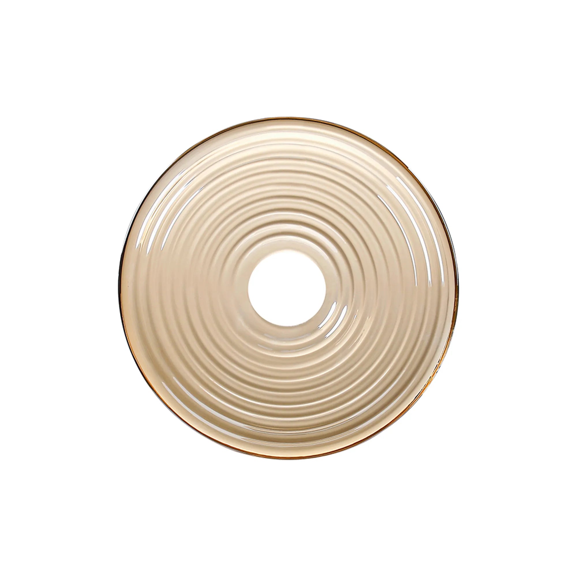 Milton 20cm Round Glass (A) - Amber