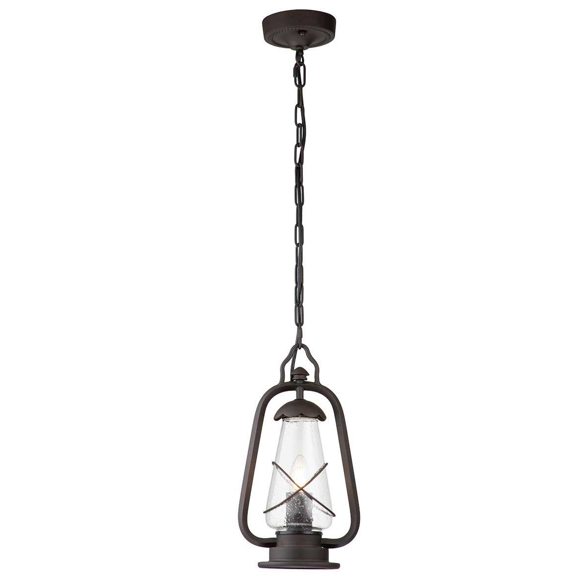 Elstead Miners Single Chain Lantern - Old Bronze
