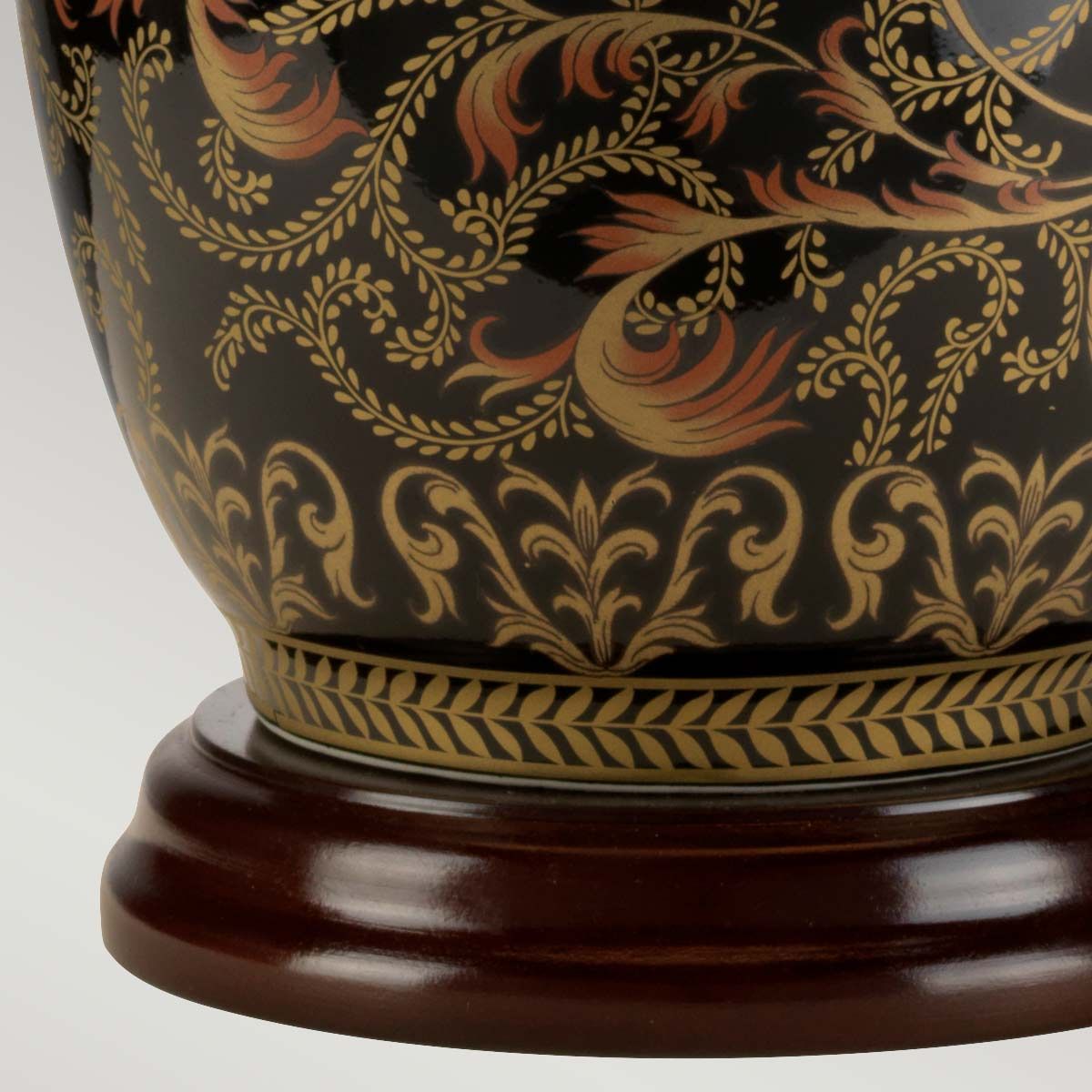 Elstead Morris Single Small Table Lamp - Gold & Black