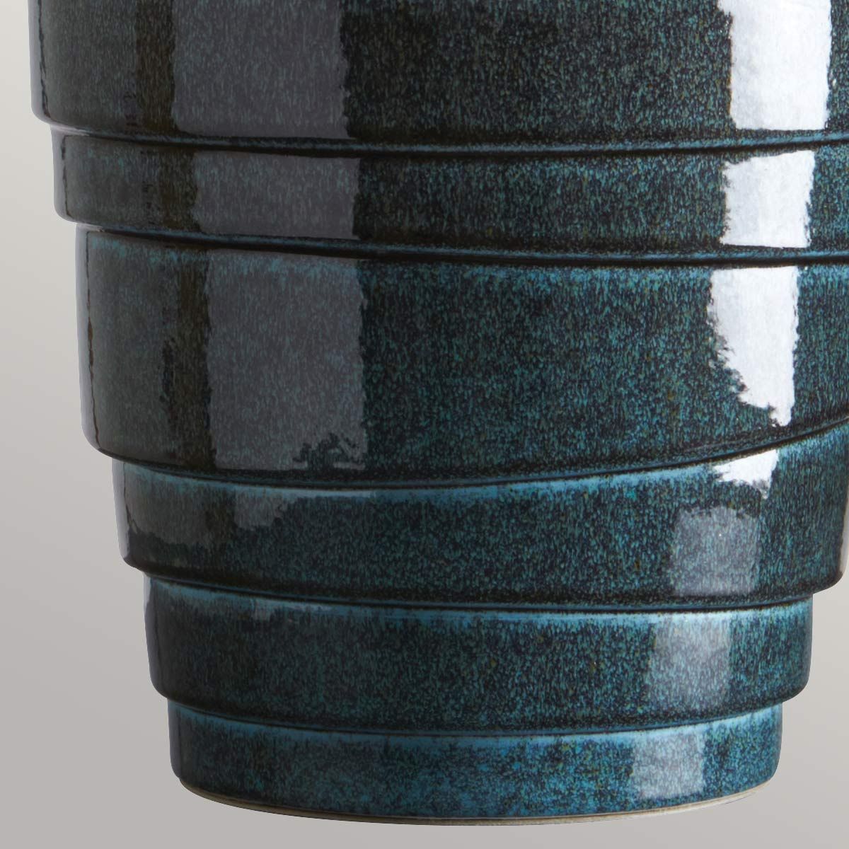 Elstead Neptune Single Table Lamp - Blue Glaze