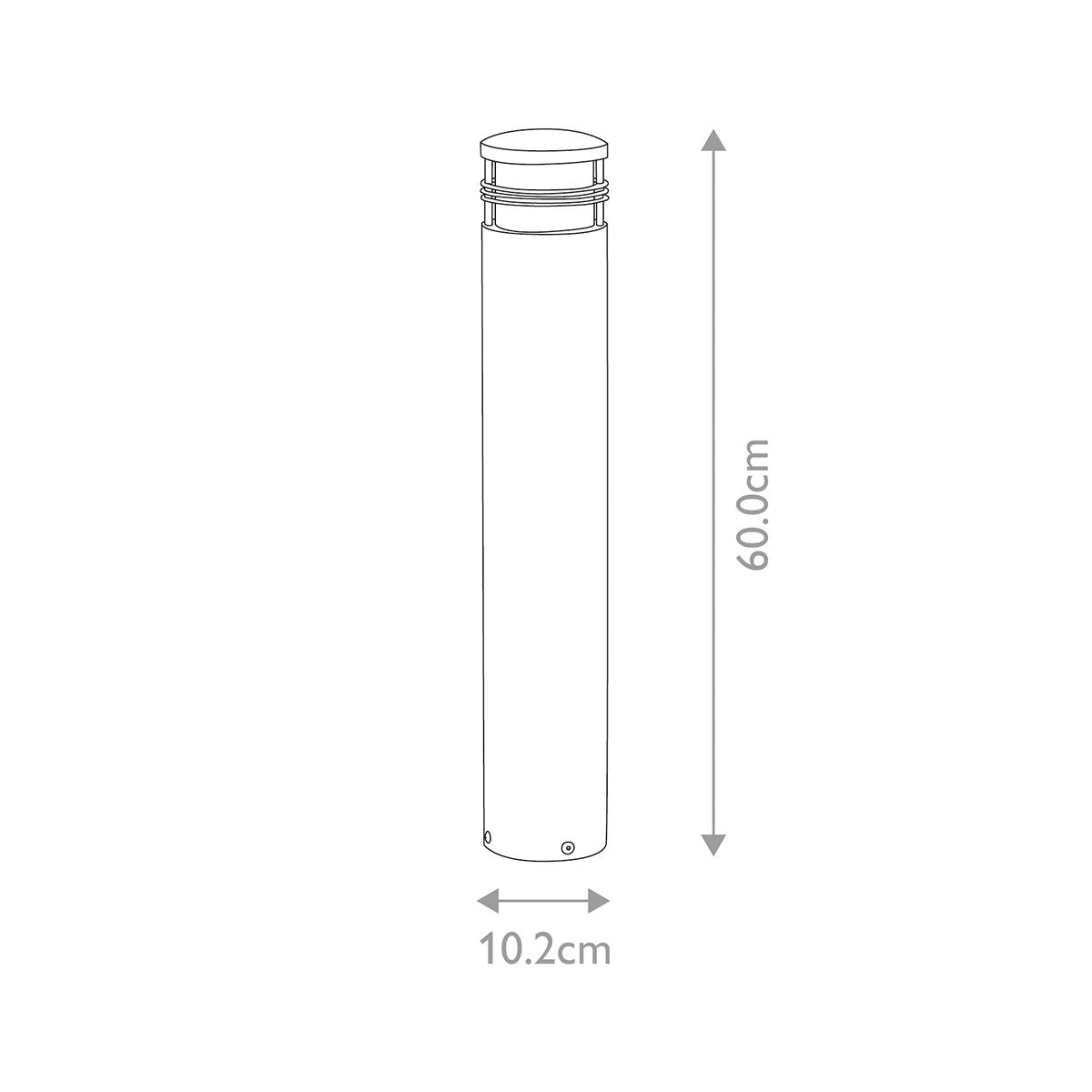 Elstead Newbrighton Single Bollard 600mm - Antique Brass