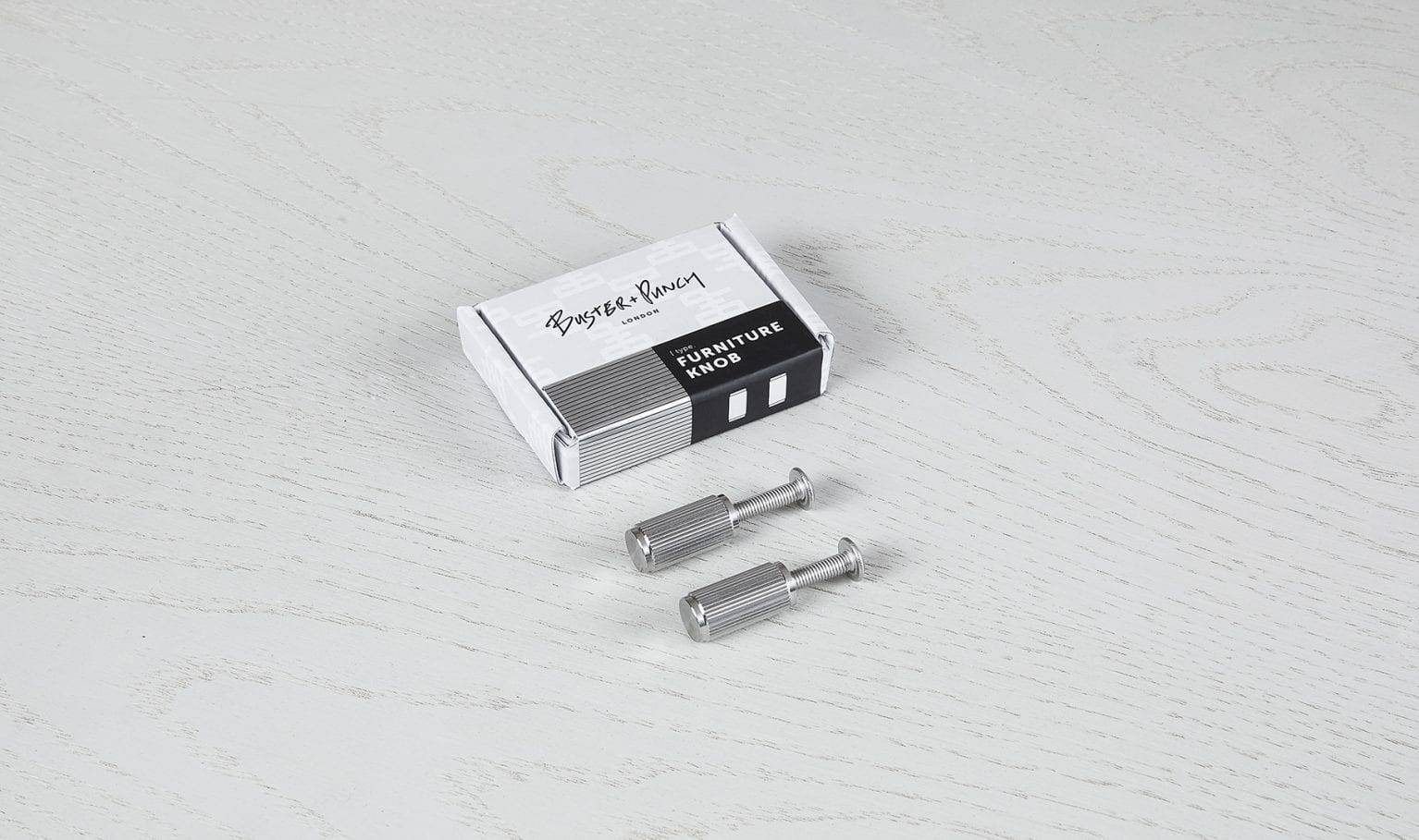 Buster + Punch Furniture Knob - Linear Knurl