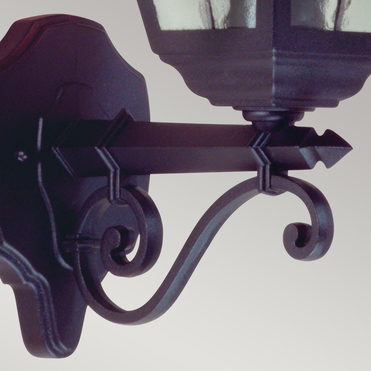 Elstead Norfolk Single Up Wall Lantern - Black