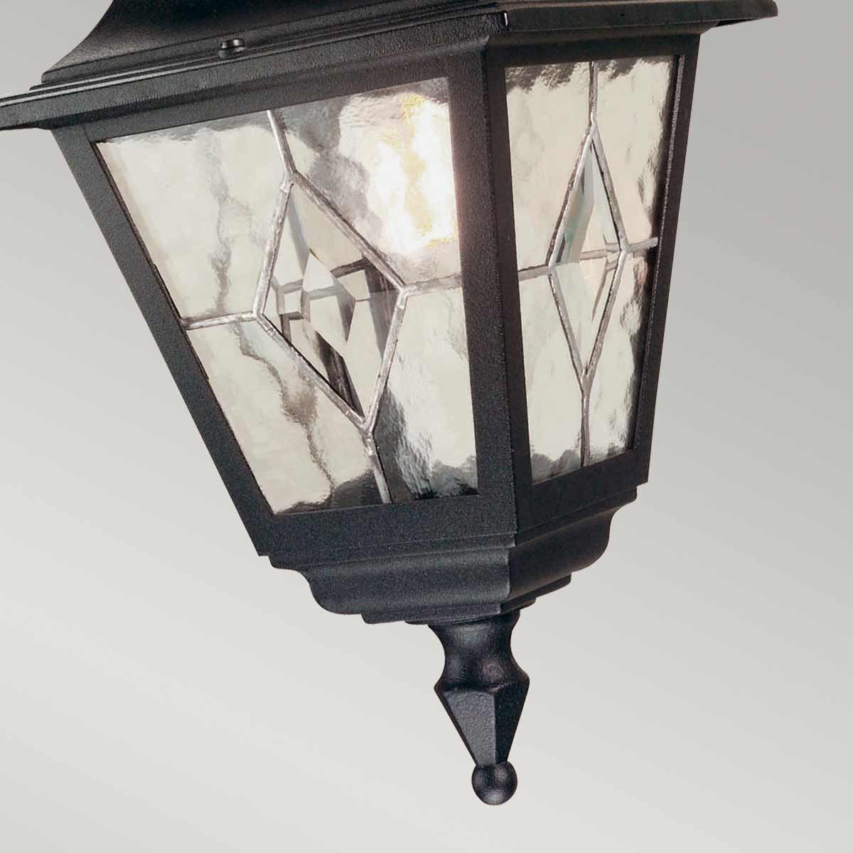 Elstead Norfolk Single Chain Lantern - Black