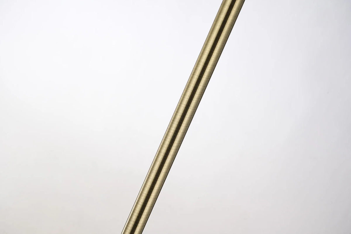Fabula Oakhurst Floor Lamp – 36 cm – Antique Brass & Clear Crystal