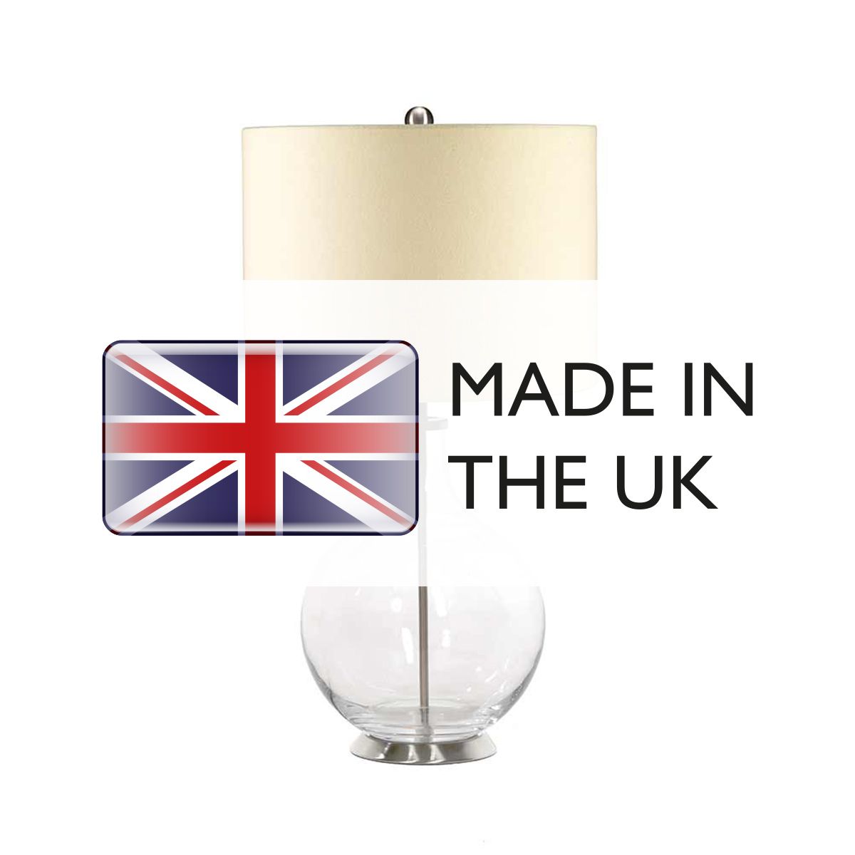 Elstead Orb Single Table Lamp - Clear