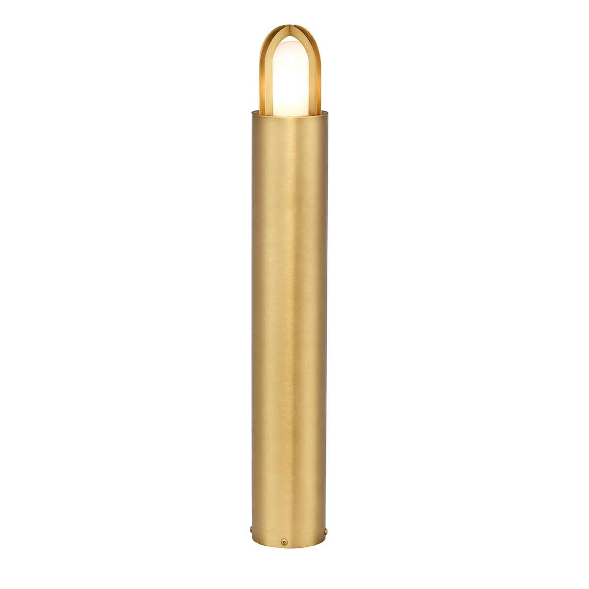 Elstead Paignton Single Bollard 700mm - Antique Brass
